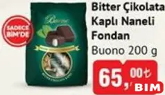 BUONO BİTTER ÇİKOLATA KAPLI NANELİ FONDAN 200 G - BAYRAM ŞEKERİ/ÇİKOLATASI
